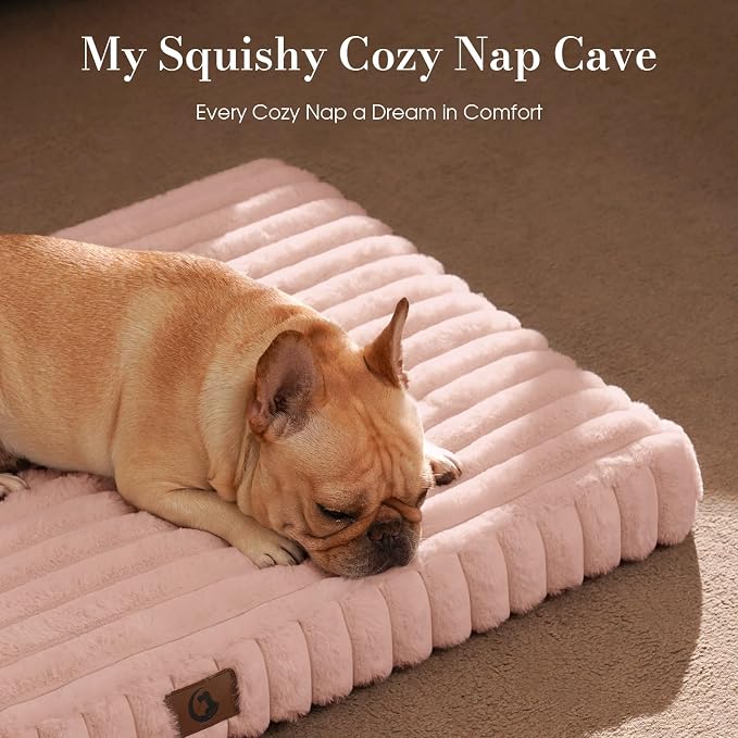 Extra Large Dog Bed Orthopedic Foam with Waterproof Lining | Egg crate foam for joint support. Soft plush surface. Non-slip bottom. Removable & machine washable cover. OEKO-TEX certified