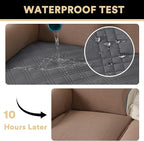 Grey Waterproof Couch Cover for Dogs Washable,Pet Couch Covers for Sofa Thick Dog Bed Cover Non-Slip Couch Covers for 3 Cushion Couch Sofa Pet Friendly, 1 Piece,47" x 78"