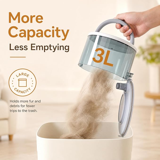 Dog Vacuum & Dryer for Dogs, 9 in 1 Dog Grooming Kit with Metal Blade Pet Clippers, Adjustable Speed and 3 Heat Settings Blower
