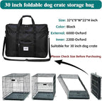 Dog Crate Storage Bag, 30 Inch Heavy Duty Waterproof Carrying Bag with Handles for Foldable Wire Crates & Pet Supplies