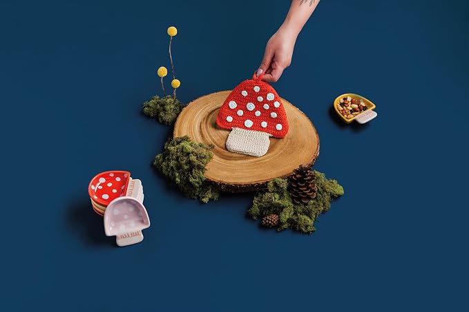 Jubilee Stoneware Pinch Bowls, Toadstool