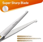 5'' Small Straight Scissors Lightweight Dog and Cat Grooming Scissors with Safety Round Tip JP440C Stainless Steel Sharp Blades for Body Facial Nose Ear and Paw Hair Easy Use