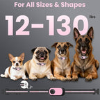 Dog Bark Collar for Large Medium Small Dogs, Rechargeable Smart Bark Collar, Anti Barking, Humane Dog Training Device with 5 Adjustable Sensitivity Beep Vibration(Pink)