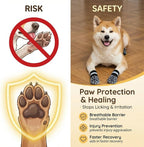 Reflective Dog Socks Grippy Socks Prevent Licking Paws，Anti Slip Paw Protection, for Hardwood Floors & Hot & Cold Pavement, Small Medium Large & Senior Dogs (Classic Grey, Giant)