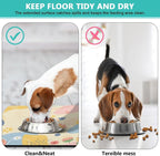 Pet Feeding Mat for Floors Waterproof Dog Mat for Food and Water Absorbent Quick Dry Non Slip mat for Cat Bowls