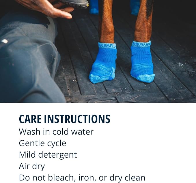 Ruffwear, Bark'n Boot Socks, Comfortable Dog Socks & Boot Liners, Blue Pool, 2.50 in/ 2.75 in