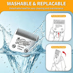 Size 7FC Detachable Pet Grooming Clipper Blade with Ceramic Cutter, 3.2mm 1/8 Inch Cut Length, Silver, Compatible with Andis, Oster A5, Wahl KM10, 3 Pack
