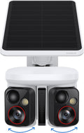 Baseus X1 Pro 3K Dual-Lens AI Solar Camera Outdoor Wireless, No Monthly Fee | 300° AI Tracking, 150-day Battery, IP65, Local Storage up to 512GB, AES+RSA, Color Night Vision, 8x Zoom, Privacy Zones