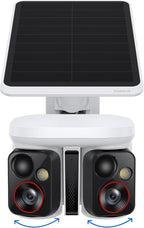 Baseus X1 Pro 3K Dual-Lens AI Solar Camera Outdoor Wireless, No Monthly Fee | 300° AI Tracking, 150-day Battery, IP65, Local Storage up to 512GB, AES+RSA, Color Night Vision, 8x Zoom, Privacy Zones