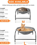 JUNSPOW Cat Bed [Large Size] Dog Bed Pet Hammock Bed Free-Standing Cat Sleeping Cat Supplies Pet Supplies Whole Wash Stable Structure Detachable Excellent Breathability Easy Assembly
