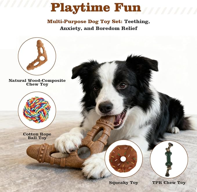 Puppy Supplies Starter Kit, Black Puppy Essentials for Small Dogs | Bowls, toys, toothbrush, treat pouch and more in one pink puppy kit; ideal welcome home gift for small dogs and new puppies
