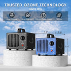 Airthereal MA5000 Ozone Generator, High Capacity, 2000 Sq Ft, Black | Ozone Air Ionizer for Rooms, Smoke, Cars, Pets, O3 deodorizer