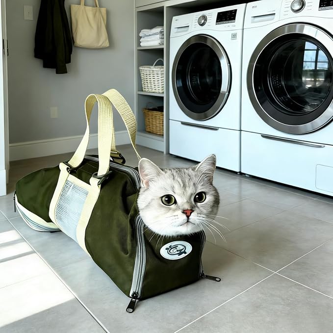 Cinf Cat Restraint Grooming Bag, Anti-Scratch Tool for Nail Trimming | Safe grooming restraint bag controls cat movement for bathing, nail trimming, injections and veterinary examinations