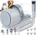 NEWBULIG Pet Grooming Vacuum Kit for Cats and Dogs, 2.5L Dust Cup, White | 3 Suction Modes and 5 Groomer Tools, Dog Clippers with Cordless Low Noise for Cats, Dogs Other Animals Hair Trimmer