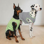 KYEESE 2Pack Dog Shirt, Lightweight Sun Protection Sleeveless Dog T Shirts for Medium Large Dogs, Breathable Pet Reflective Tank Top Summer Dogs Clothes for Outdoor Walking, Green+Grey, 2XL