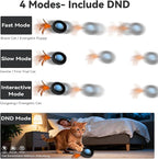 Interactive Cat Toy for Indoor Cats, Motion Activated Ball &7-Hole Maze Mat | Hide and Seek Exercise Game for Indoor Cats, Automatic Moving Cat Ball in Pouch, Rechargeable Kitten Toys (Starry Night)