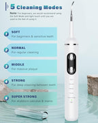 NATURE NERDS Plaque Remover for Teeth, Pet Tooth Brushing Kit, Dental Tools to Remove Plaque and Tartar, Safe for Dog and Cat, with LED Light, White