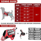 Service Dog Vest Harness and Leash Set+10 Patches,No Pull&Adjustable Reflective Dog Harness with Soft Padded Handle for Training/Everyday,Fit Small/Medium/Large/Extra-Large Dogs(Red XL) | No Pull&Adjustable Reflective Service Dog Harness Large Sized,Do...