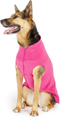 Goldpaw Stretch Fleece Dog Sweater - with Spandex for 4-Way Stretch - Soft, Comfortable Dog Coat - Machine Washable - Made in the USA - Fuchsia - Size 24