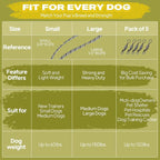 Fida Durable Slip Lead, 6 FT x 1/2" Heavy Duty Dog Loop, Comfortable Strong Rope Leash for Large, Medium Dogs, No Pull Pet Training Leash with Highly Reflective, Grey