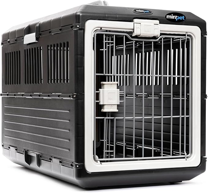 Pet Carrier & Crate, 35"L x 21"W x 27"H - Collapsible Hard Sided Kennel for Large Dogs and Cats, Portable Carrier for Indoor Outdoor Travel