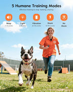 SLOPEHILL Mini Shock Collar for Small Dogs 5-30lbs,Featuring No Shock Mode | 4200FT Dog Training Collar with Remote, IPX8 Waterproof e Collar with Beep,Vibration,Safe Shock,Light,No Shock Modes (Orange)