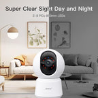 ARENTI 4MP Pet Camera P2Q 2PC, 5G WiFi 6 Indoor Security Cameras, Free App | Pan/Tilt, Auto Tracking, AI Human/Motion/Sound Detection, Night Vision, 2-Way Audio, Custom Zones, Timer Cruise, Sleep Mode