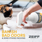 Zeiff Pet Stain and Odor Remover - Pet Odor Eliminator for Home and Professional Use - Carpet Stain Remover - Pet Urine Enzyme Cleaner for Dog and Cat Pee, Feces, and Fluids - 32 oz, 2 Pack