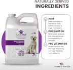 Lillian Ruff PRO Formula Ultra Brightening Dog Shampoo - Professional Whitening & Long-Lasting Odor Eliminator, Remove Stains & Discoloration, Dry Skin & Itch Relief with Aloe & Provitamin B5 (Gallon)