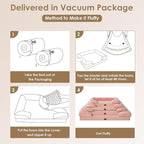 EHEYCIGA Orthopedic Dog Beds Large Sized Dog, Waterproof Washable Pet Bed | Non-Slip Bottom and Egg-Crate Memory Foam XL Dog Couch Bed with Washable Removable Cover, Dusty Pink