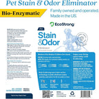 Eco Strong Pet Stain and Odor Remover - Pet Odor Eliminator, Urine Destroyer for Dogs, Pet Urine Enzyme Cleaner | Santel Woods - 32 oz