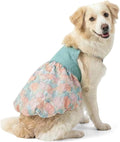 FLAdorepet Large Dog Dress Birthday Easter Outfits Summer Dog Clothes,4XL | Prefect for Wedding Holiday Spring;For Medium Large Giant Dog;Pitbull Labrador Rottweiler;Soft Fabric;Tulip Floral Print
