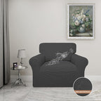 Easy-Going 100% Waterproof Oversized Chair Couch Cover, Stretch Sofa Cover | Dual Waterproof Sofa Slipcover, Leakproof Furniture Protector Against Stain Spill from Kids, Pets, Dog, Dark Gray