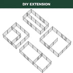 FXW Homeplus Indoor Dog Playpen with Divider Connectors, 32" H, 16 Panels | Calm Indoor Play Area, Two-Zone Layout, For Small & Medium Dogs, Patented