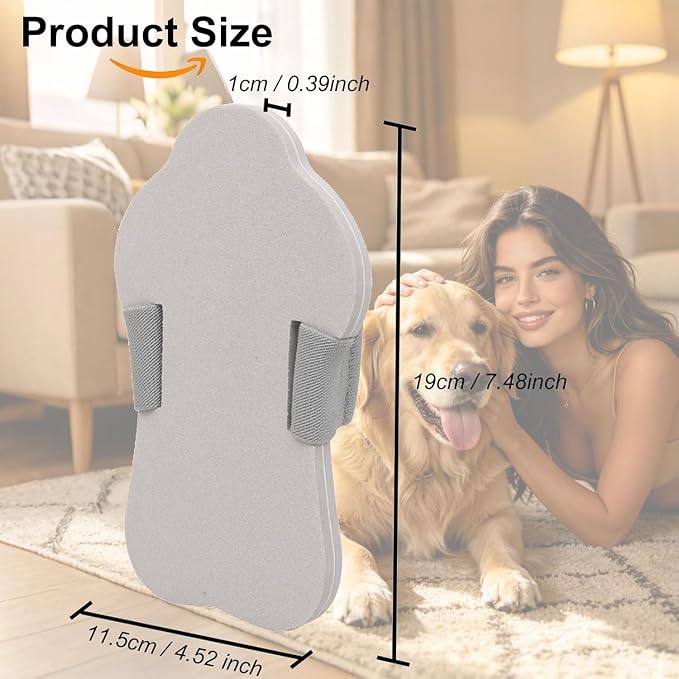 Dog Nail Scratch Board Handheld with Hand Strap, Frosted EVA | Non-Slip Dog Nail File Board, Portable & Durable Dog Nail Grinder Quiet Scratching Board for Small, Medium, and Large Pets