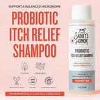 SKOUT'S HONOR Probiotic Itch Relief Shampoo for Dogs, 16 oz, 2-Pack | Non-Medicated Microbiome-Friendly Formula with Avocado Oil and Omega-3s, Paraben & Sulfate-Free, Unscented