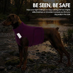 KOESON Reflective Dog Anxiety Vest, Adjustable & Breathable Thunder Jacket for Dogs, Lightweight & Soft Calming Vest for Dogs, Stress Relief Dog Compression Shirt for Thunder, Fireworks, Separation