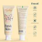 Flydog Fresh Kiss Dog Tooth Brushing Kit, Enzymatic Dog Toothbrush and Toothpaste- Vet Approved Formula, Breath Freshener & Tartar Remover, 360° Toothbrush for All Round Cleaning (Coconut Oil)