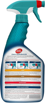 Simple Solution Extreme Stain & Odor Remover, Pee Cleaner, 32oz (Pack of 2) | Dog Stain & Odor Remover, Pet Urine Enzyme Cleaner, Dog Urine Carpet Cleaner, Pet Odor Eliminator, Carpet Stain Remover