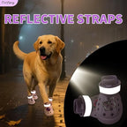 Dog Shoes,Non-Slip Waterproof Sandals for Hot Pavement, Breathable Perforated Boots,Adjustable Straps Dog Rain Booties for Summer Beach and Rainy Day(Purple,#3)