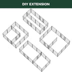 FXW Homeplus Indoor Dog Playpen with Divider Connectors, 40" H, 16 Panels | Calm Indoor Play Area, Two-Zone Layout, For Medium & Large Dogs, Patented