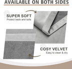 Ameritex Pet Bed Blanket Reversible 100% Waterproof Velvet Super Soft for Sofa and Bed