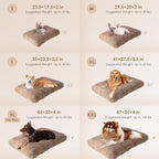 EHEYCIGA Fluffy Dog Crate Bed for Extra Large Dogs, Plush Faux Fur Crate Pad, Calming Anti Anxiety XL Dog Bed, Washable Soft Warm Mat with Non-Slip Bottom, Camel