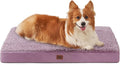 EHEYCIGA Orthopedic Dog Bed Large with Removable Washable Cover,35x23 | Egg Crate Foam Support,Durable Oxford fabric,Non-Slip Bottom,Machine Washable,Soft Waterproof Plush Pet Bed Mat For Crate