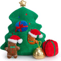Hollypet Christmas Squeaky Hide and Seek Dog Toys for Small and Medium | Interactive Plush Stuffed Dog Squeak Toys for Small Medium Sized Dogs and Non-Aggressive Chewers, Puppy Teeth Clean Chew Toys