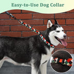 Mayerzon No Pull Dog Prong Collar Martingale, Personalized Pinch Collar | Anti Pull Collar with Buckle for Large Medium Small Dogs, Safe for Walking Training, Festivals(Pop Art, L)