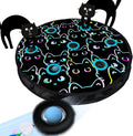 ORSDA Cat Toys, Interactive Fast Rolling Ball in Pouch, Hide and Seek for Indoor Cats, Motion Chirping Activated Moving Ball, 7 Holes Mat Mouse Catching Game