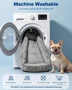 Cooling Dog Bed for Small Medium Dogs - Reversible Design (Ice‑Silk Cooling Layer | Sherpa Fleece Layer), Washable Cooling Mat for Dogs, Cats, Crates 24" × 15"