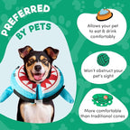 BENCMATE Inflatable Dog Cone Collar Alternative, Soft Dog Cone for Small Medium Large Dogs and Cats, Neck Recovery ECollar Donut Collar After Surgery (Medium, Shark)