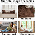 Mitid Sofa Cover Fuzzy Couch Cover for Pet, Couch Covers for Dogs Pets Mat | Washable Non-Slip Sofa Slipcover Cushion Protector Pets Friendly Mat, Dog Couch Cover, Square Couch Covers for Dogs Non Skid